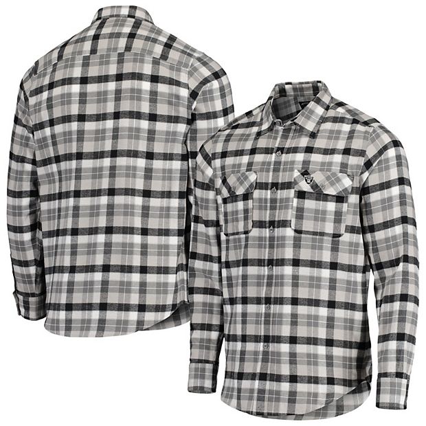 Oakland raiders 2024 flannel shirt