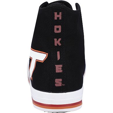 Men's FOCO Virginia Tech Hokies Big Logo High Top Canvas Shoes
