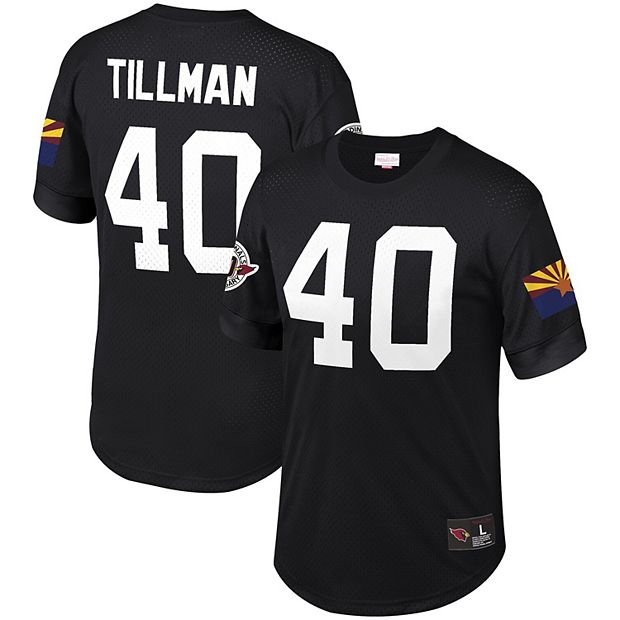 Men s Mitchell Ness Pat Tillman Black Arizona Cardinals Retired Player Name Number Mesh Top