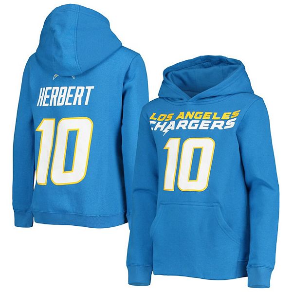 Youth Justin Herbert Powder Blue Los Angeles Chargers Mainliner