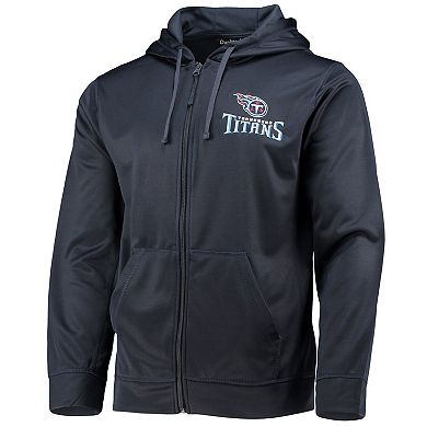 Men's Dunbrooke Navy Tennessee Titans Trophy Fleece Full-Zip Hoodie