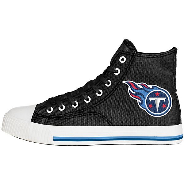 Men's FOCO Tennessee Titans Big Logo High Top Canvas Shoes