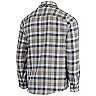 Men's Antigua College Navy/Gray Seattle Seahawks Ease Flannel Long Sleeve Button-Up Shirt