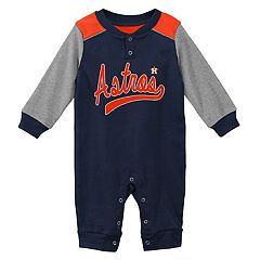 Outerstuff Newborn & Infant Navy/Heather Gray Houston Astros Little Fan Two-Pack Bodysuit Set