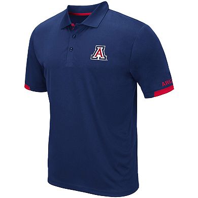 Men's Colosseum Navy Arizona Wildcats Santry Lightweight Polo