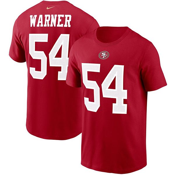 Men's San Francisco 49ers Fred Warner Nike Scarlet Alternate