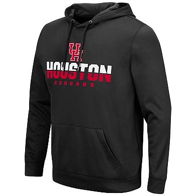 Men's Colosseum Black Houston Cougars Lantern Pullover Hoodie