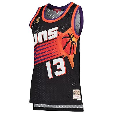 Women's Mitchell & Ness Steve Nash Black Phoenix Suns Hardwood Classics Swingman Jersey
