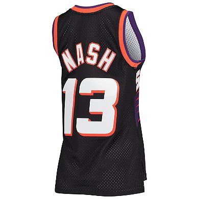 Women's Mitchell & Ness Steve Nash Black Phoenix Suns Hardwood Classics Swingman Jersey