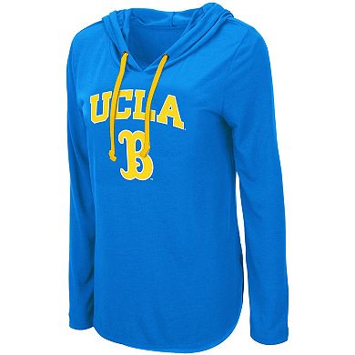 Women's Colosseum Blue UCLA Bruins My Lover Lightweight Hooded Long Sleeve T-Shirt