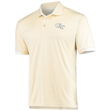 Men's Colosseum Gold Georgia Tech Yellow Jackets Santry Polo