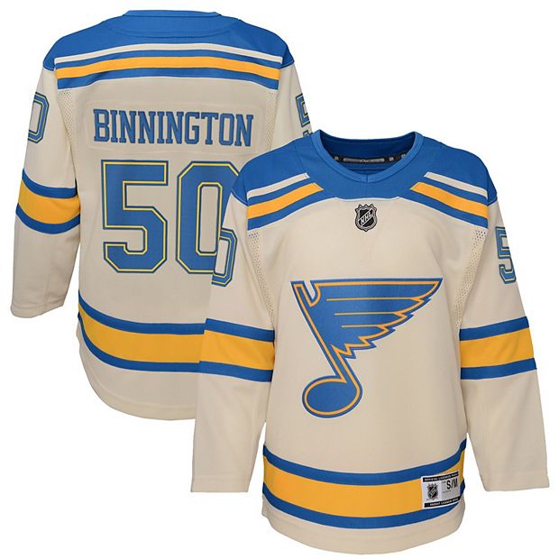 Jordan Binnington St. Louis Blues Youth Home Premier Player Jersey