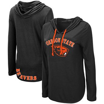 Women's Colosseum Black Oregon State Beavers My Lover Hoodie Long Sleeve T-Shirt