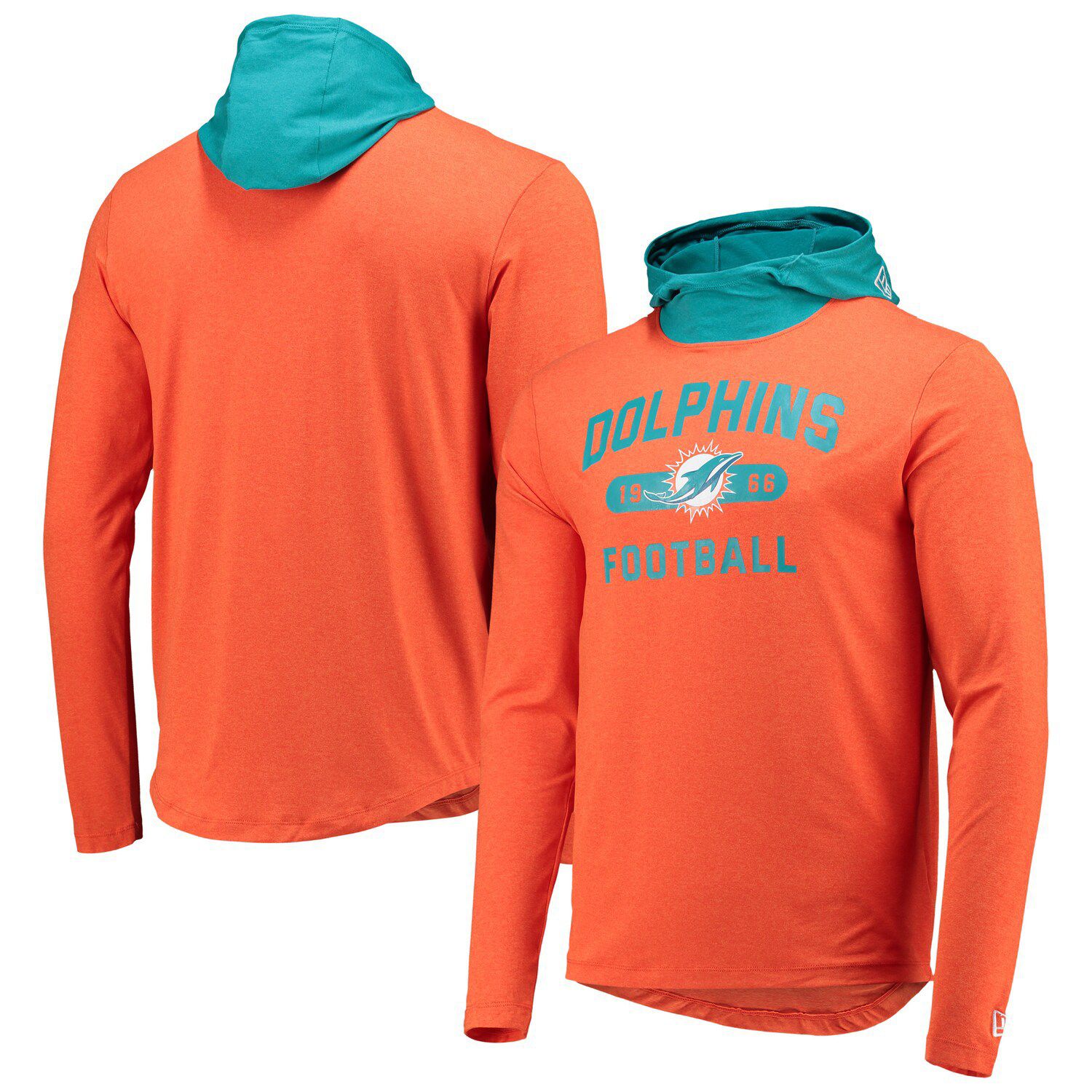 Nike Men's Nike Aqua Miami Dolphins Sideline Club Fleece Pullover Hoodie