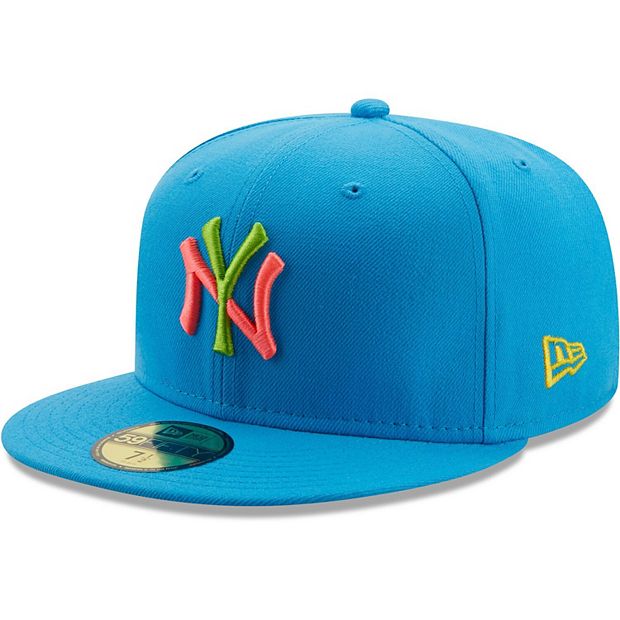 pink fitted yankee hat