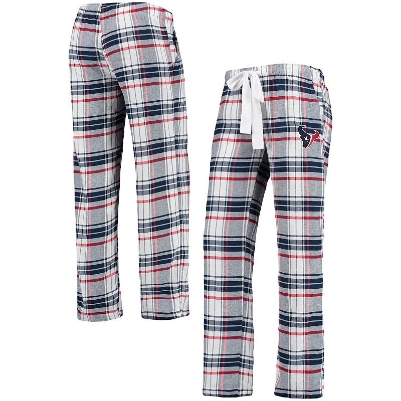 Womens Concepts Sport Navy/Red Houston Texans Accolade Flannel Pants, Size