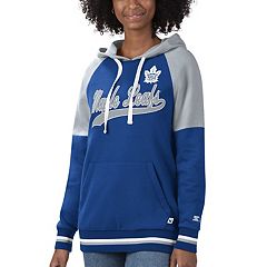 Men's Levelwear Blue Toronto Maple Leafs Podium Fleece Pullover Hoodie Size: 3XL