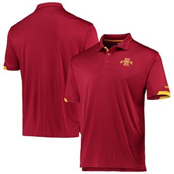 Men's Colosseum Cardinal Iowa State Cyclones Santry Lightweight Polo