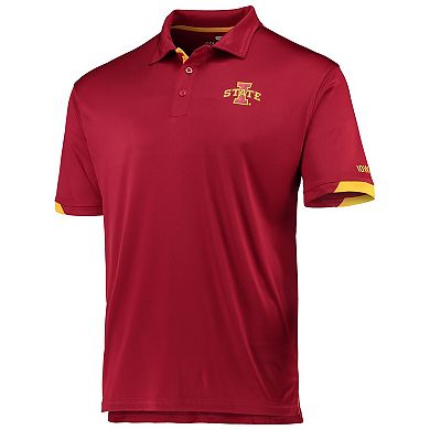 Men's Colosseum Cardinal Iowa State Cyclones Santry Lightweight Polo