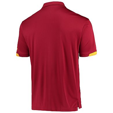 Men's Colosseum Cardinal Iowa State Cyclones Santry Lightweight Polo