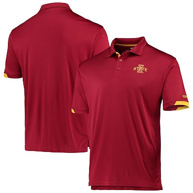 Men's Colosseum Cardinal Iowa State Cyclones Santry Lightweight Polo