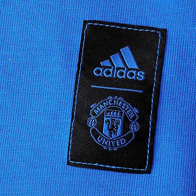 Men's adidas Blue Manchester United Icons AEROREADY T-Shirt