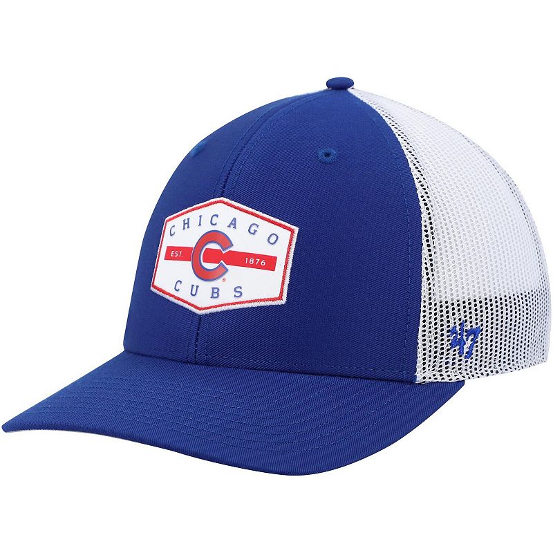 Mens 47 Royal Chicago Cubs Convoy Trucker Snapback Hat, Blue