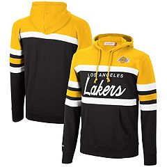 Los Angeles Lakers Mitchell & Ness Hardwood Classics Buzzer Beater Mesh  Pullover Hoodie - Purple