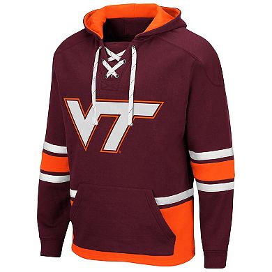 Men's Colosseum Maroon Virginia Tech Hokies Lace Up 3.0 Pullover Hoodie