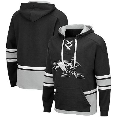 Men's Colosseum Black Providence Friars Lace Up 3.0 Pullover Hoodie
