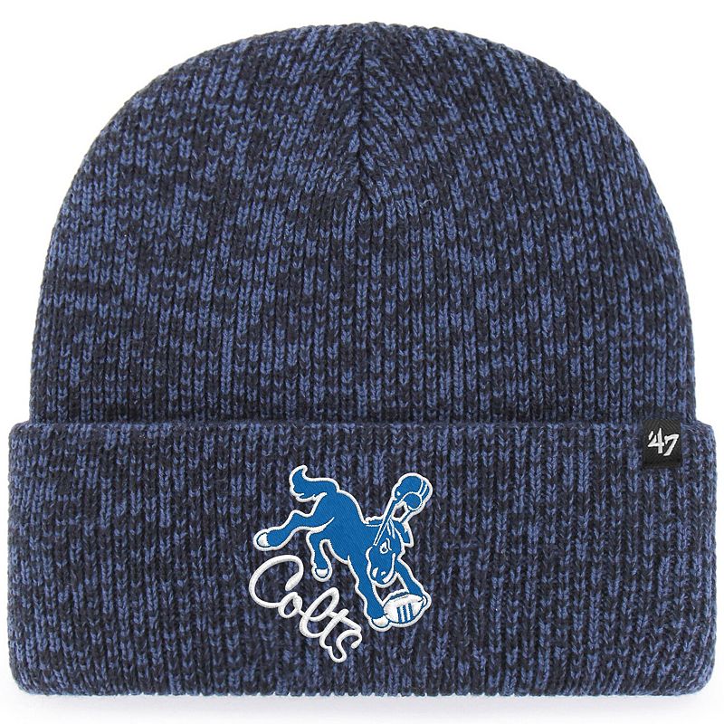 Mens 47 Navy Indianapolis Colts Hometown Brain Freeze Cuffed Knit Hat, Bl