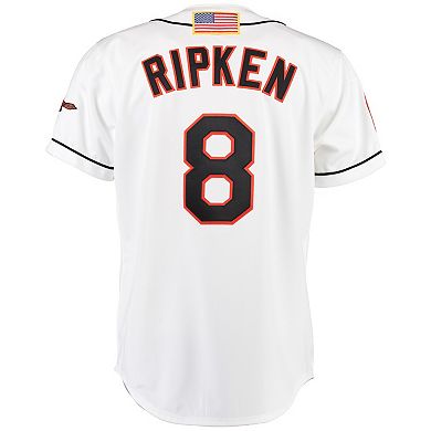 Men's Mitchell & Ness Cal Ripken White Baltimore Orioles Home Authentic Jersey