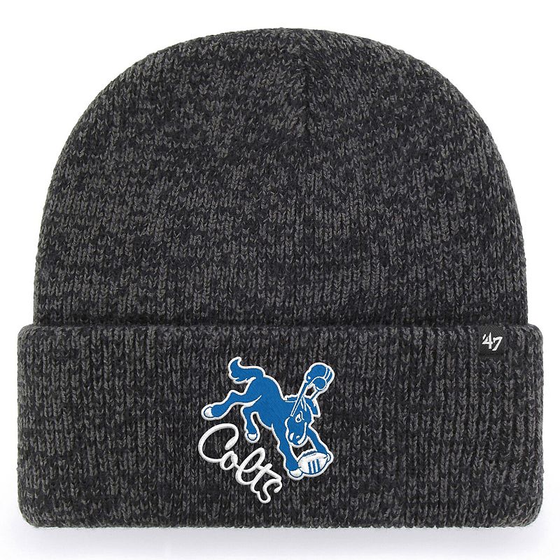Mens 47 Black Indianapolis Colts Hometown Brain Freeze Cuffed Knit Hat, C