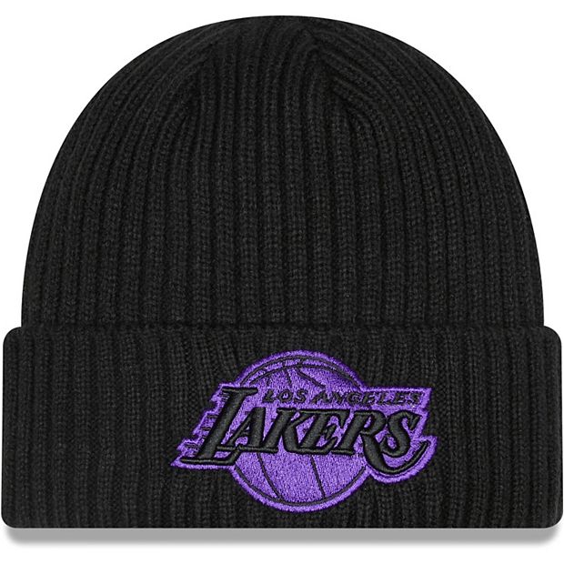 Los Angeles Lakers Team Classic 39THIRTY Black New Era Flex Hat