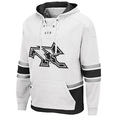 Men's Colosseum White Providence Friars Lace Up 3.0 Pullover Hoodie
