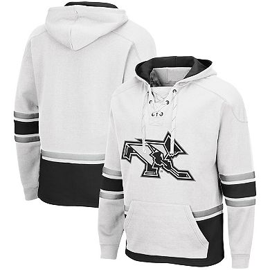 Men's Colosseum White Providence Friars Lace Up 3.0 Pullover Hoodie