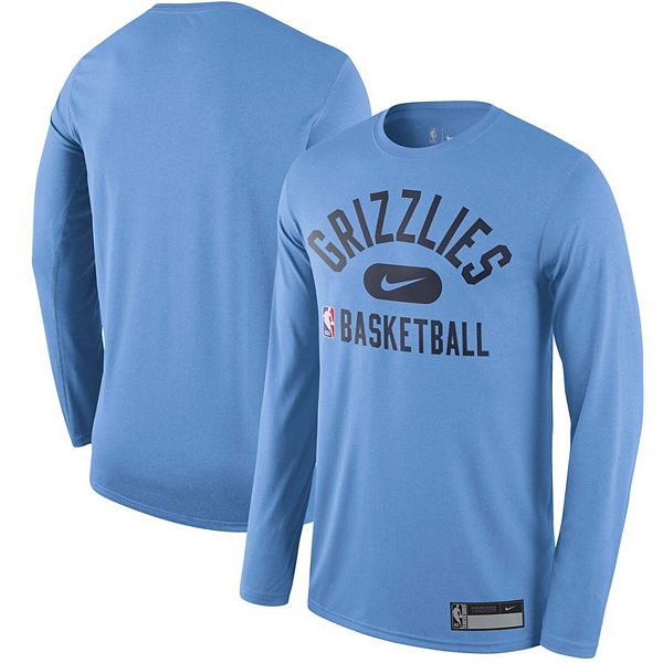 Unisex Nike Light Blue Memphis Grizzlies Warm Up Performance Practice Shorts Size: Large