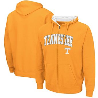 Men's Colosseum Tennessee Orange Tennessee Volunteers Arch & Logo 3.0 Full-Zip Hoodie