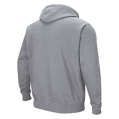 Men's Colosseum Heathered Gray UNLV Rebels Arch and Logo Pullover Hoodie