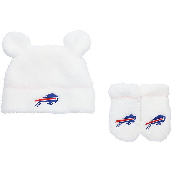 Infant Buffalo Bills Shearling Ears Hat & Mittens Set