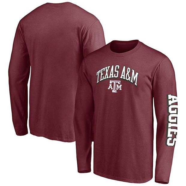 Texas A&M Aggies Mens Maroon Number 1 Short Sleeve T Shirt