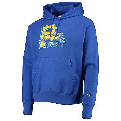 Men's Champion Royal Pitt Panthers Vault Logo Reverse Weave Pullover Hoodie