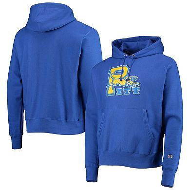 Men's Champion Royal Pitt Panthers Vault Logo Reverse Weave Pullover Hoodie