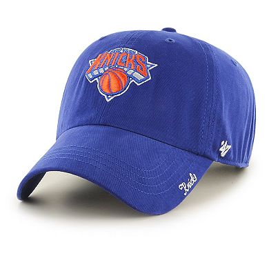 Women's '47 Blue New York Knicks Miata Clean Up Logo Adjustable Hat