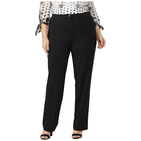 DressBarn Women's Plus Size Roz & Ali Secret Agent Pull On Tummy