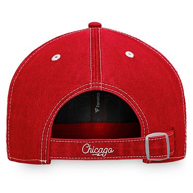Men's Fanatics Branded Red Chicago Blackhawks Vintage Sport Resort Adjustable Hat