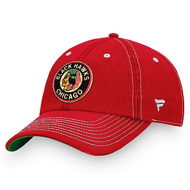 Men's Fanatics Branded Red Chicago Blackhawks Vintage Sport Resort Adjustable Hat
