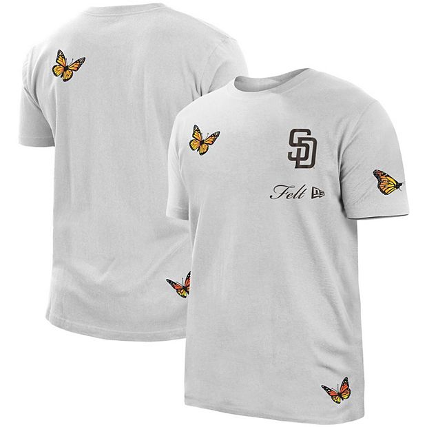 WHITE SAN DIEGO PADRES NEW ERA SHORT SLEEVE T-SHIRT