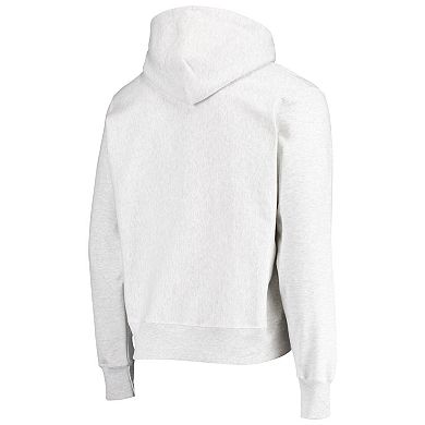 Men's Champion Heathered Gray Nebraska Huskers Team Vault Logo Reverse Weave Pullover Hoodie