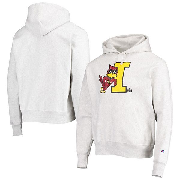 Men's Champion Heathered Gray Boston College Eagles Reverse Weave Fleece Pullover  Hoodie